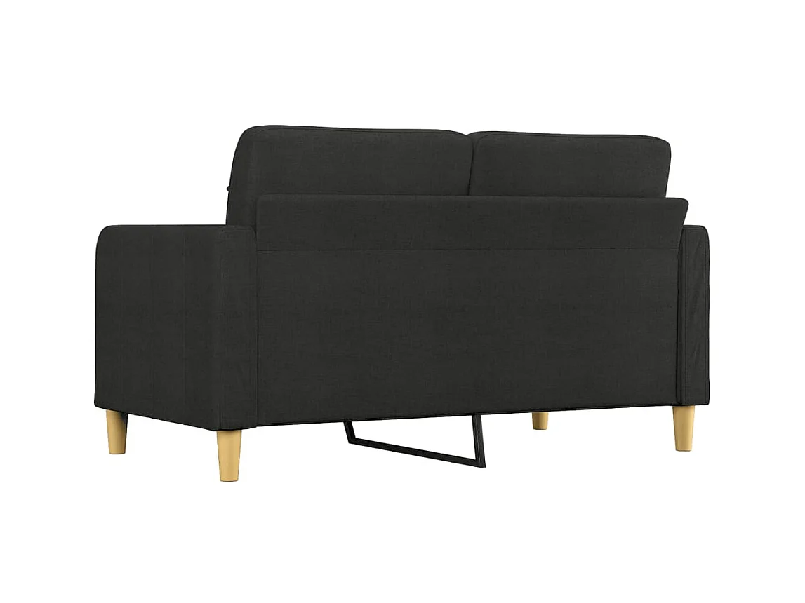 2-Sitzer-Sofa | Wohnzimmersofa Schwarz 140 cm Stoff -gkd215535
