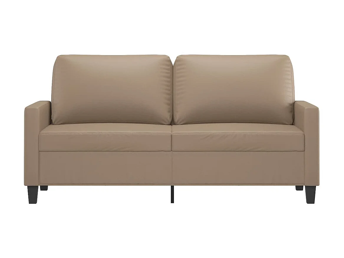 Canapé à 2 places Cappuccino 140 cm Similicuir OLA6957