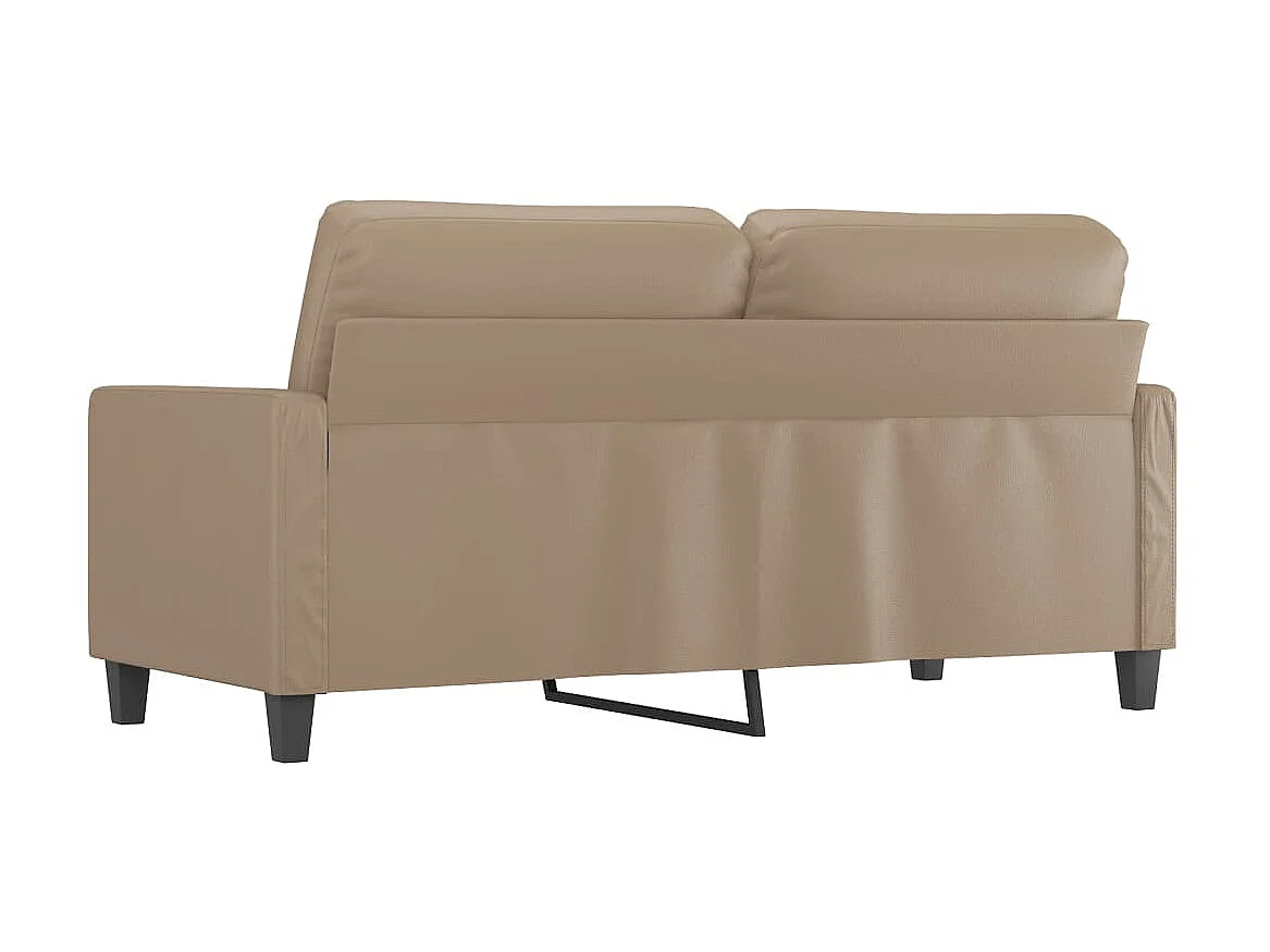 Canapé à 2 places Cappuccino 140 cm Similicuir OLA6957