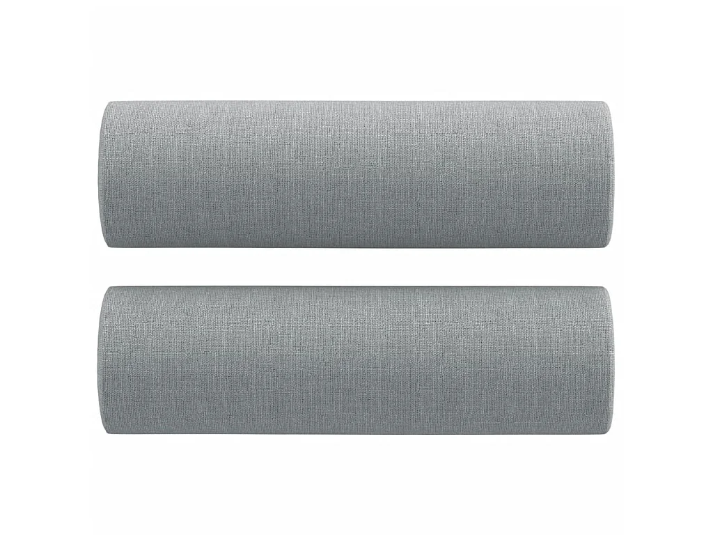 Canapé à 2 places avec oreillers gris clair 140 cm tissu OLA5718