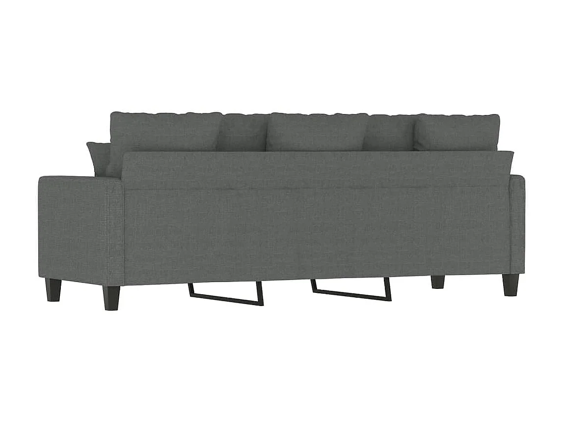 3-Sitzer-Sofa | Wohnzimmersofa Dunkelgrau 180 cm Stoff -gkd503286
