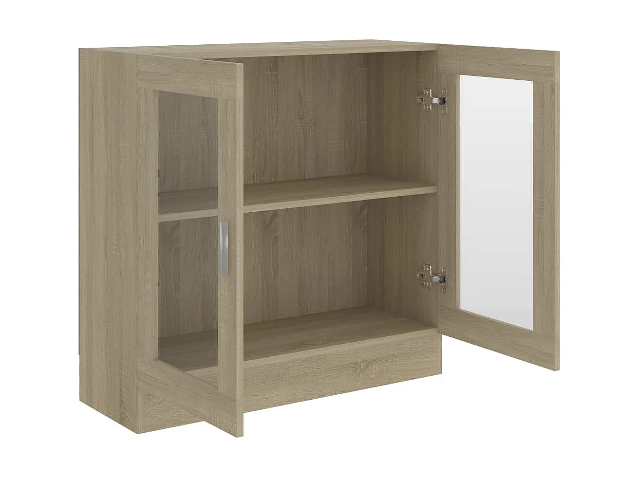 Vitrine Chêne sonoma 82,5x30,5x80 cm Aggloméré OFR36800 BonneVie Meuble