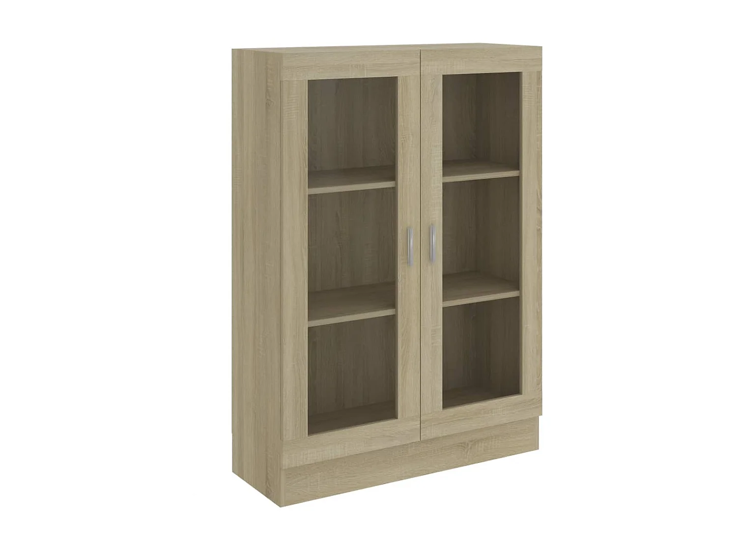 Vitrine Chêne sonoma 82,5x30,5x115 cm Aggloméré OFR19339 BonneVie Meuble