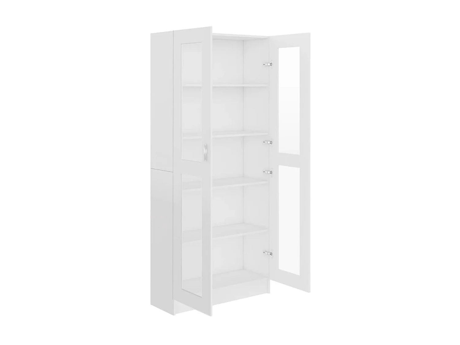 Vitrina de madera contrachapada blanco 82,5x30,5x185,5 cm ES205548