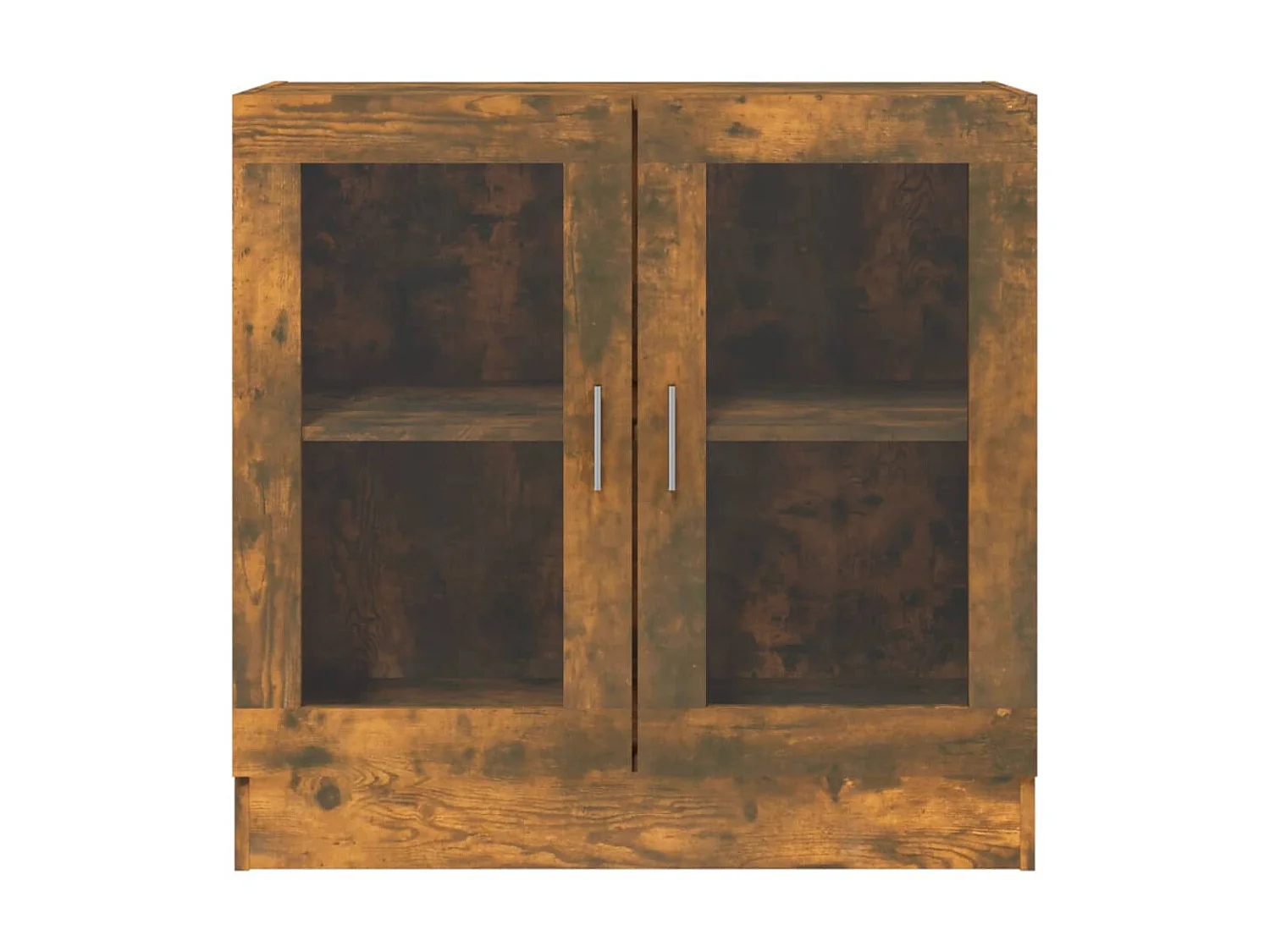 Vitrine Chêne fumé 82,5x30,5x80 cm Bois d'ingénierie OFR68589 BonneVie Meuble