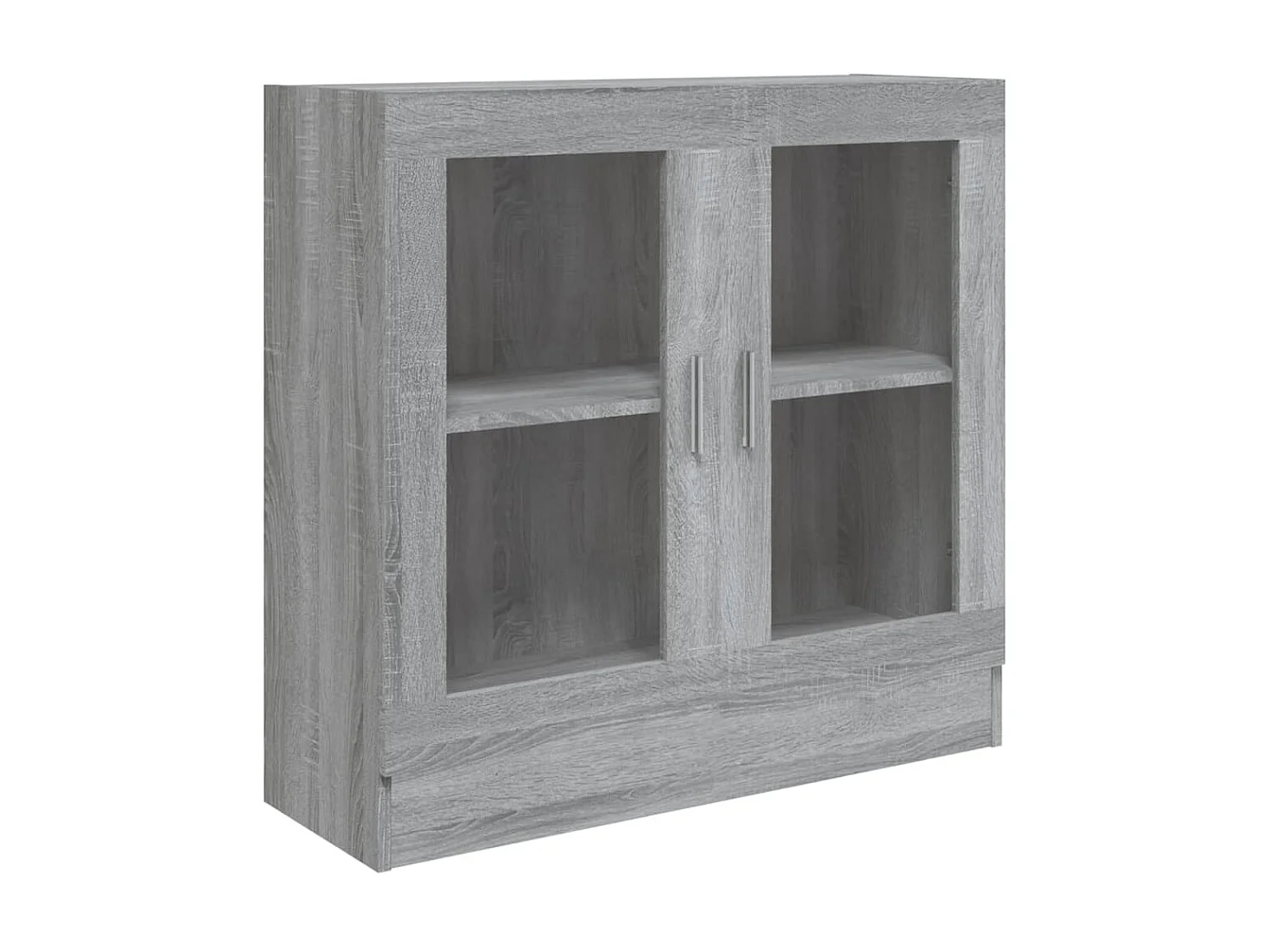 Vitrine Sonoma gris 82,5x30,5x80 cm Bois d'ingénierie OFR90956 BonneVie Meuble