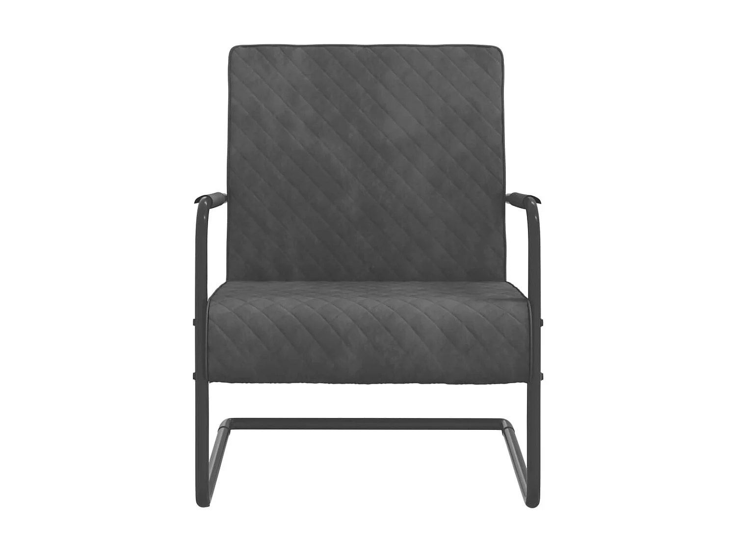 Chaise cantilever Gris foncé Velours SEF60160