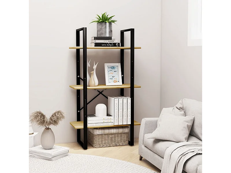 Étagère de rangement 60x30x105 cm Bois de pin massif OFR27115 BonneVie Meuble