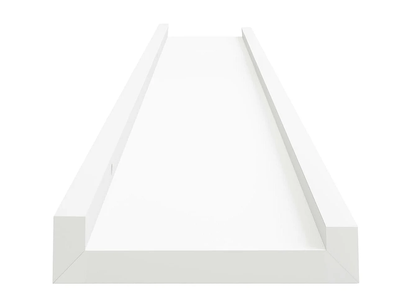 Unidade de prateleiras com rebordo 2 pcs 80x9x3 cm MDF branco PT422239