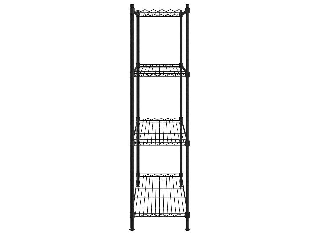 Étagère de rangement 4 niveaux 90x35x137 cm Noir 200 kg OFR31106 BonneVie Meuble