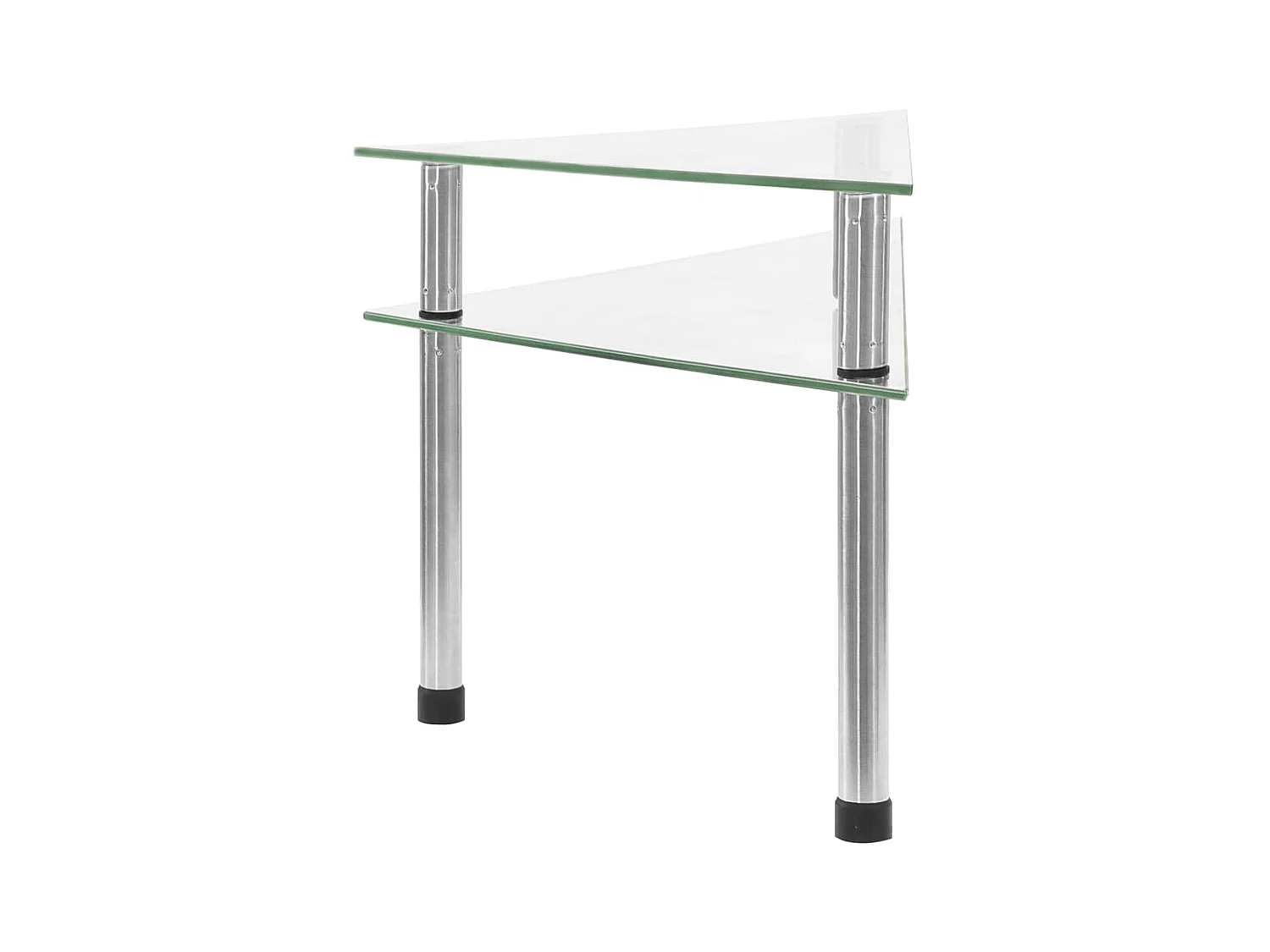 Estantería de cocina vidrio templado transparente 49,5x35x19 cm ES586196