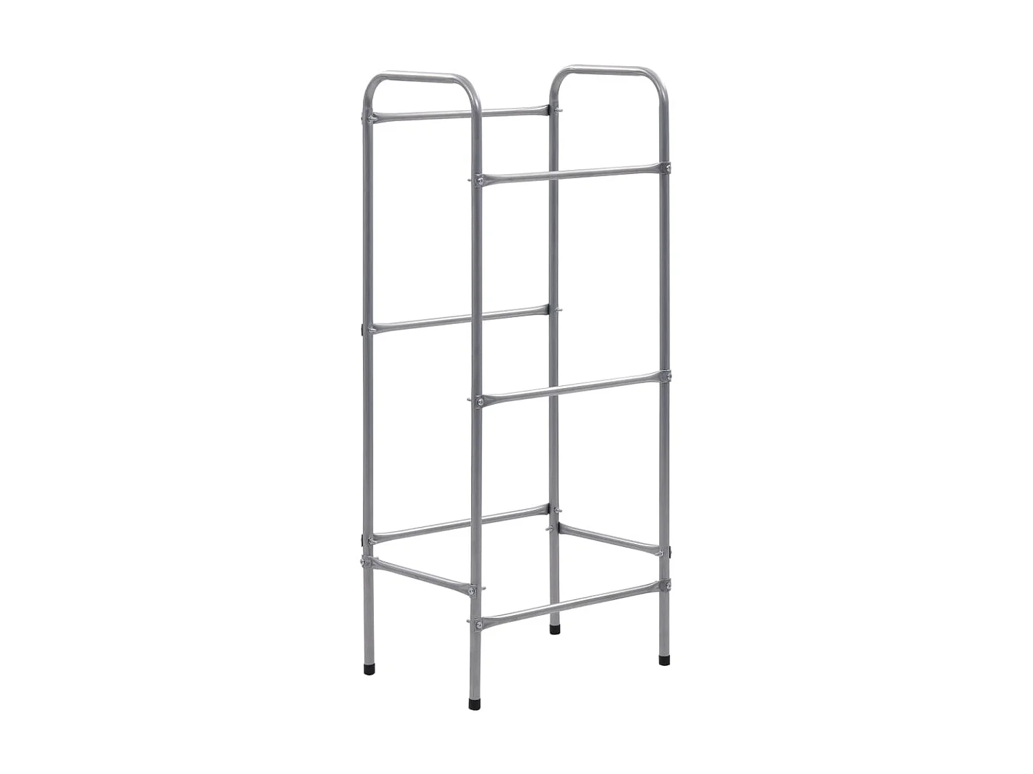 Étagère de rangement pour 3 caisses Argenté 50x33x116 cm Acier OFR71516 BonneVie Meuble