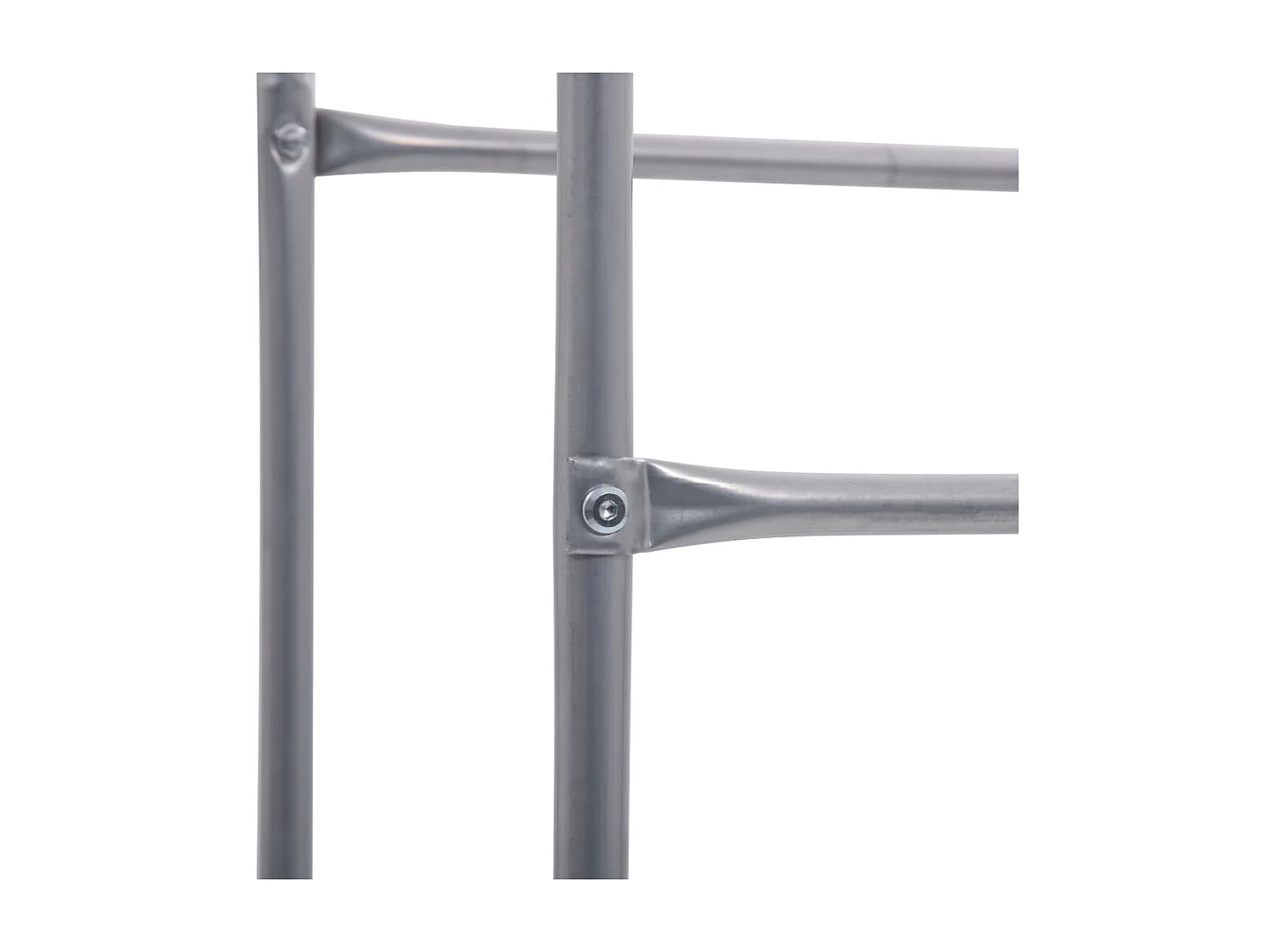 Étagère de rangement pour 3 caisses Argenté 50x33x116 cm Acier OFR71516 BonneVie Meuble