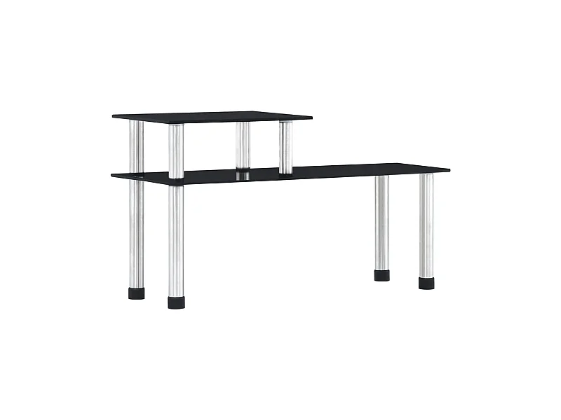 Keukenschap 45x16x26 cm gehard glas zwart NL966307