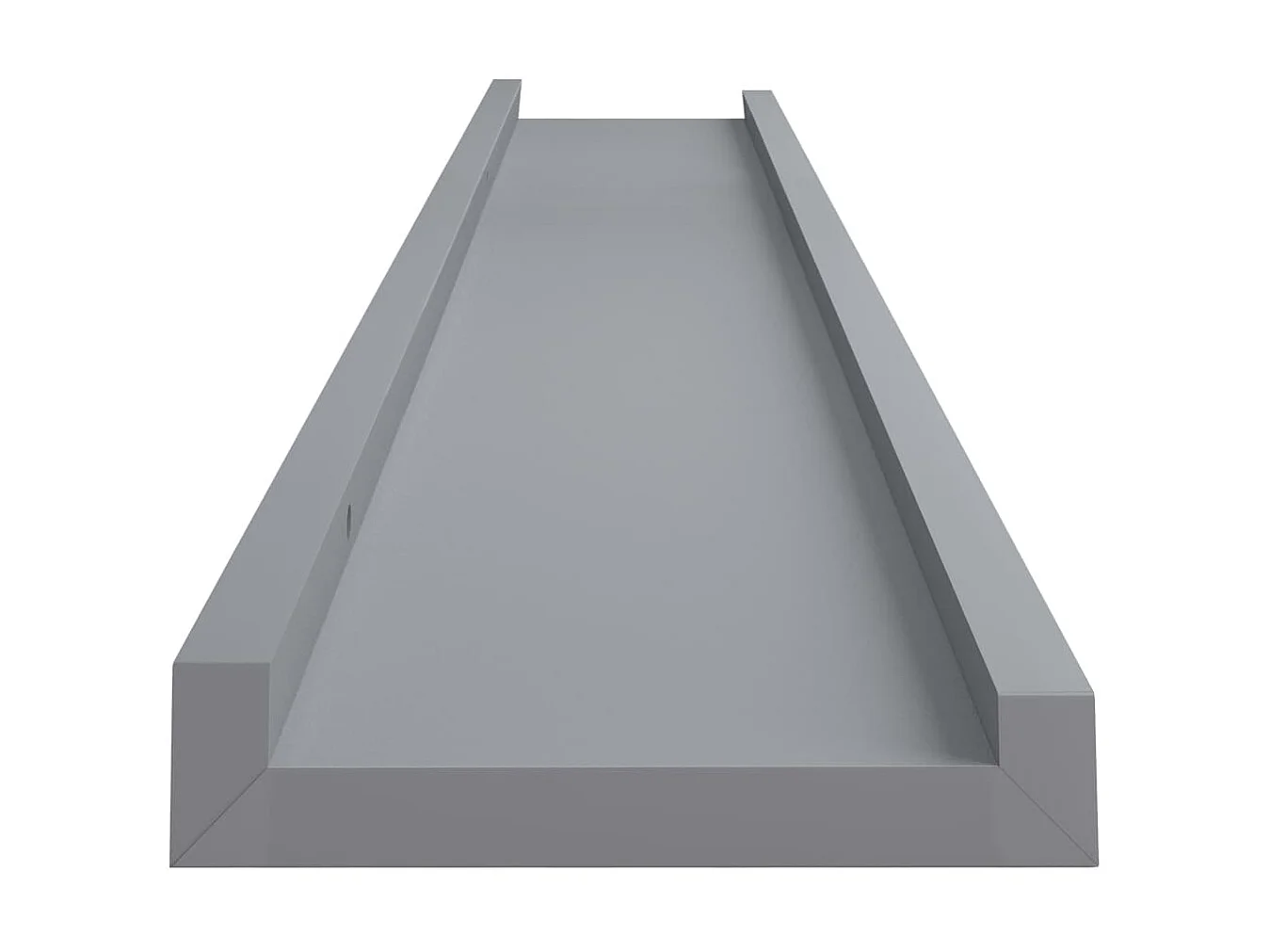 Étagères à rebord pour cadre photo 2 pcs Gris 80x9x3 cm MDF OFR35471 BonneVie Meuble