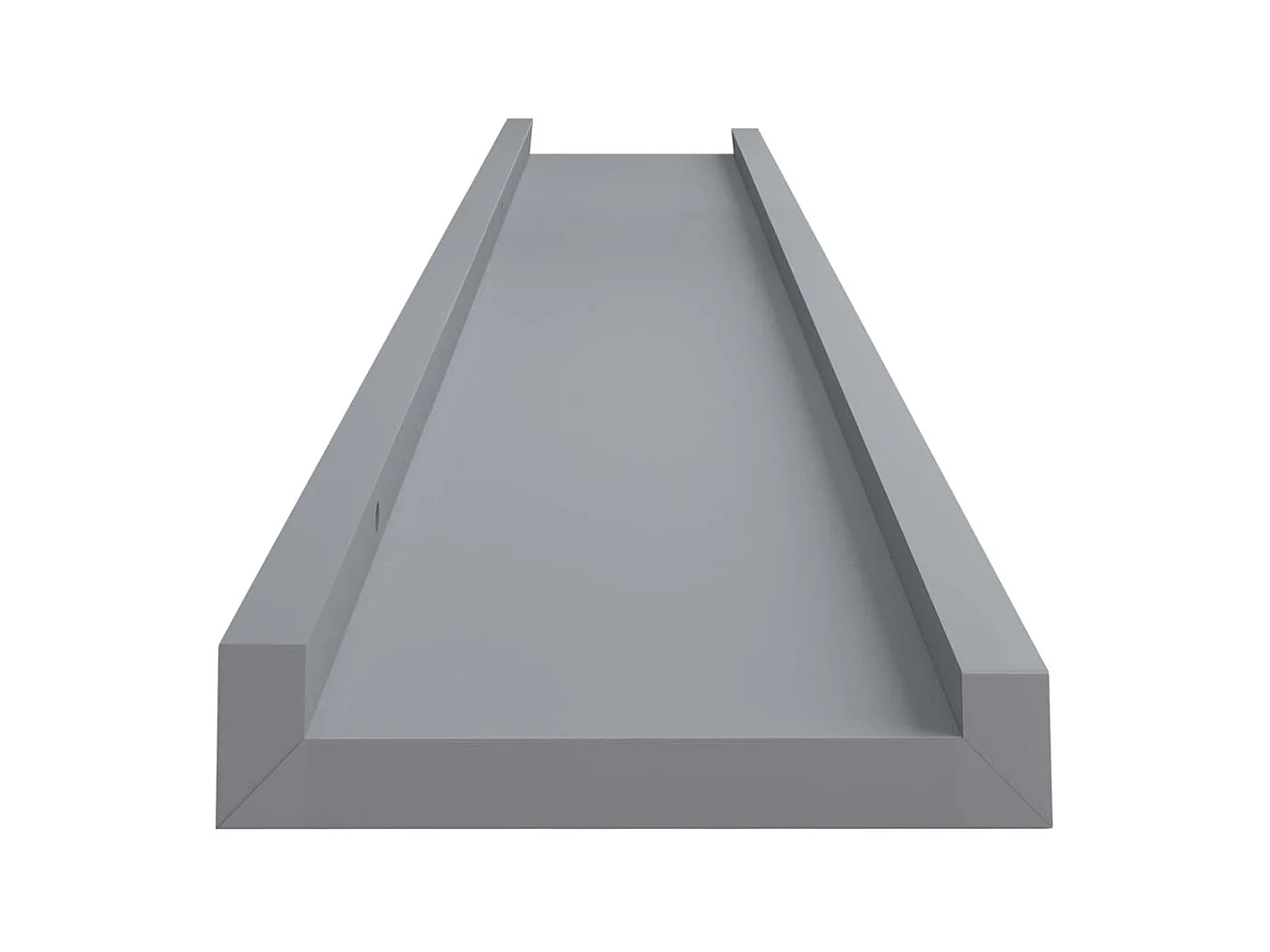 Étagères à rebord pour cadre photo 2 pcs Gris 80x9x3 cm MDF OFR35471 BonneVie Meuble