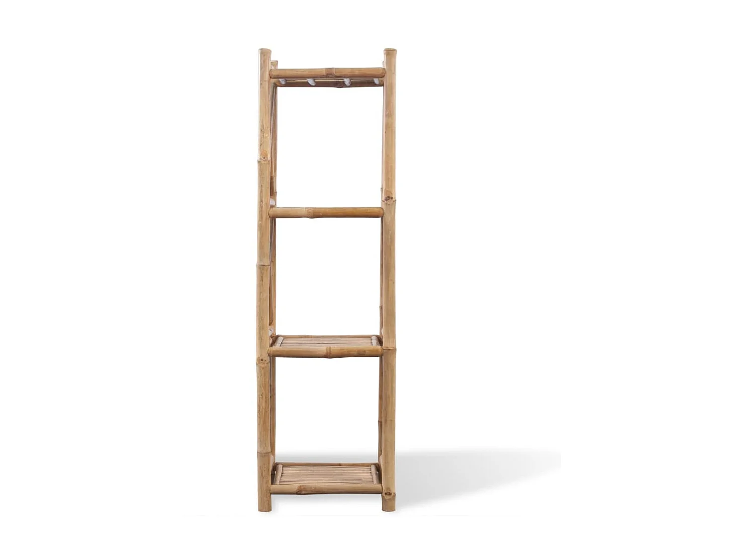 Estante de bambu quadrado com 4 níveis PT714658