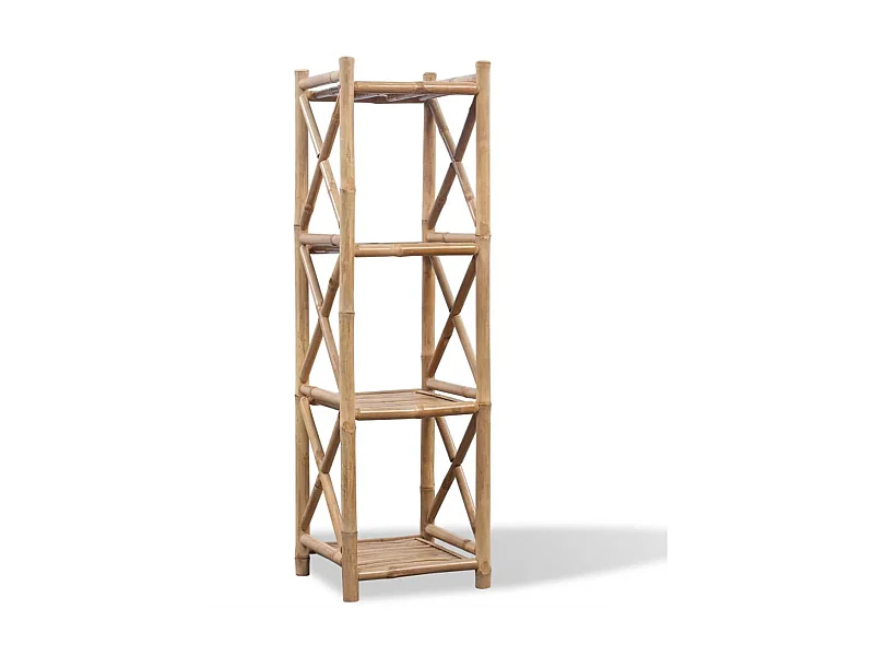 Etagère à 4 paliers en bambou OFR89399 BonneVie Meuble