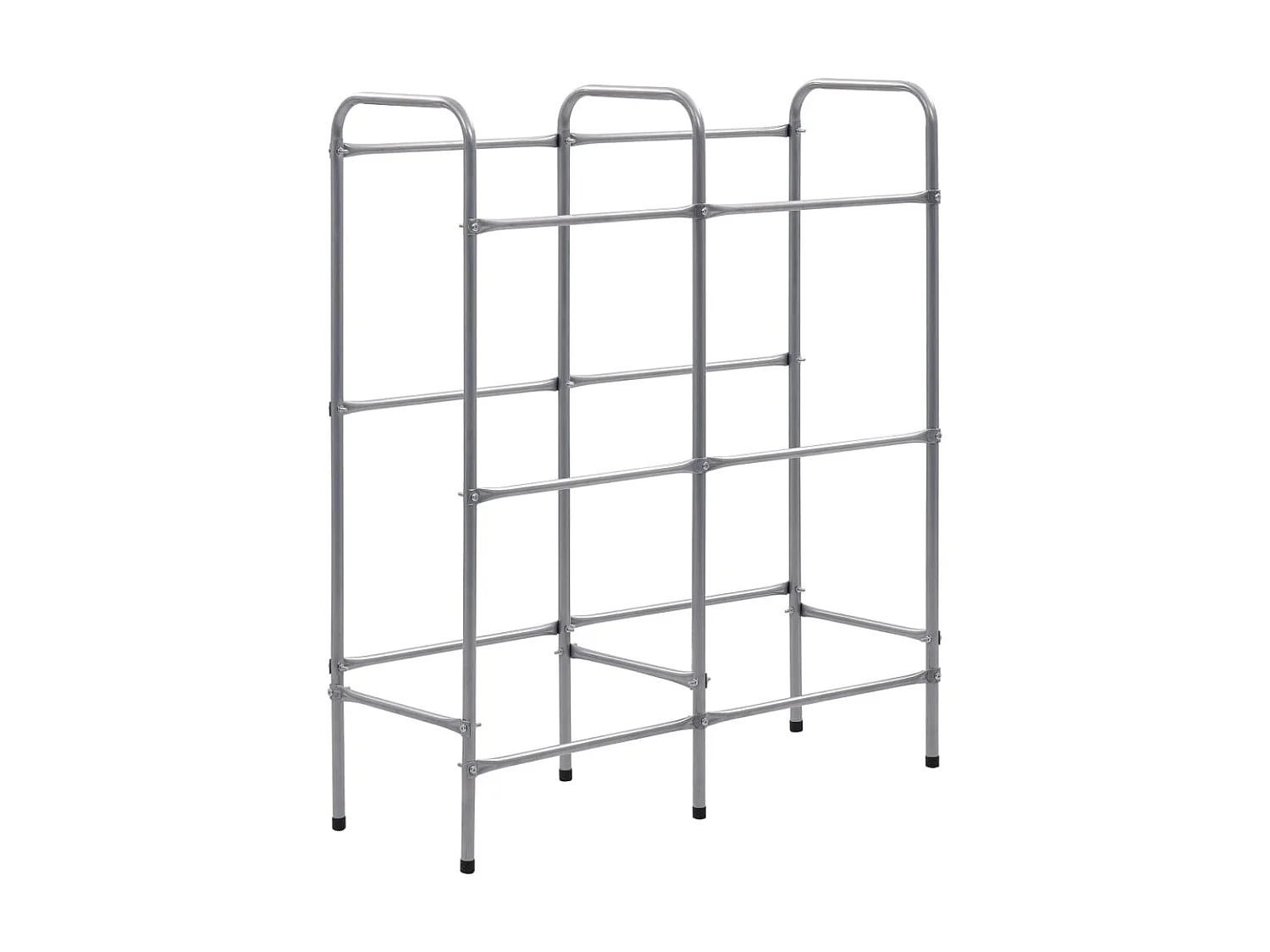 Estantería almacenaje para 6 cajas acero plateado 96x33x116 cm ES452409