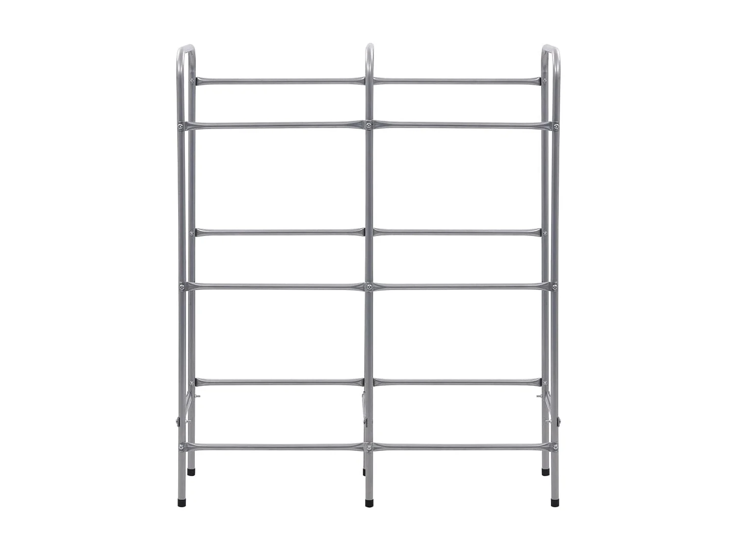 Étagère de rangement pour 6 caisses Argenté 96x33x116 cm Acier OFR23971 BonneVie Meuble
