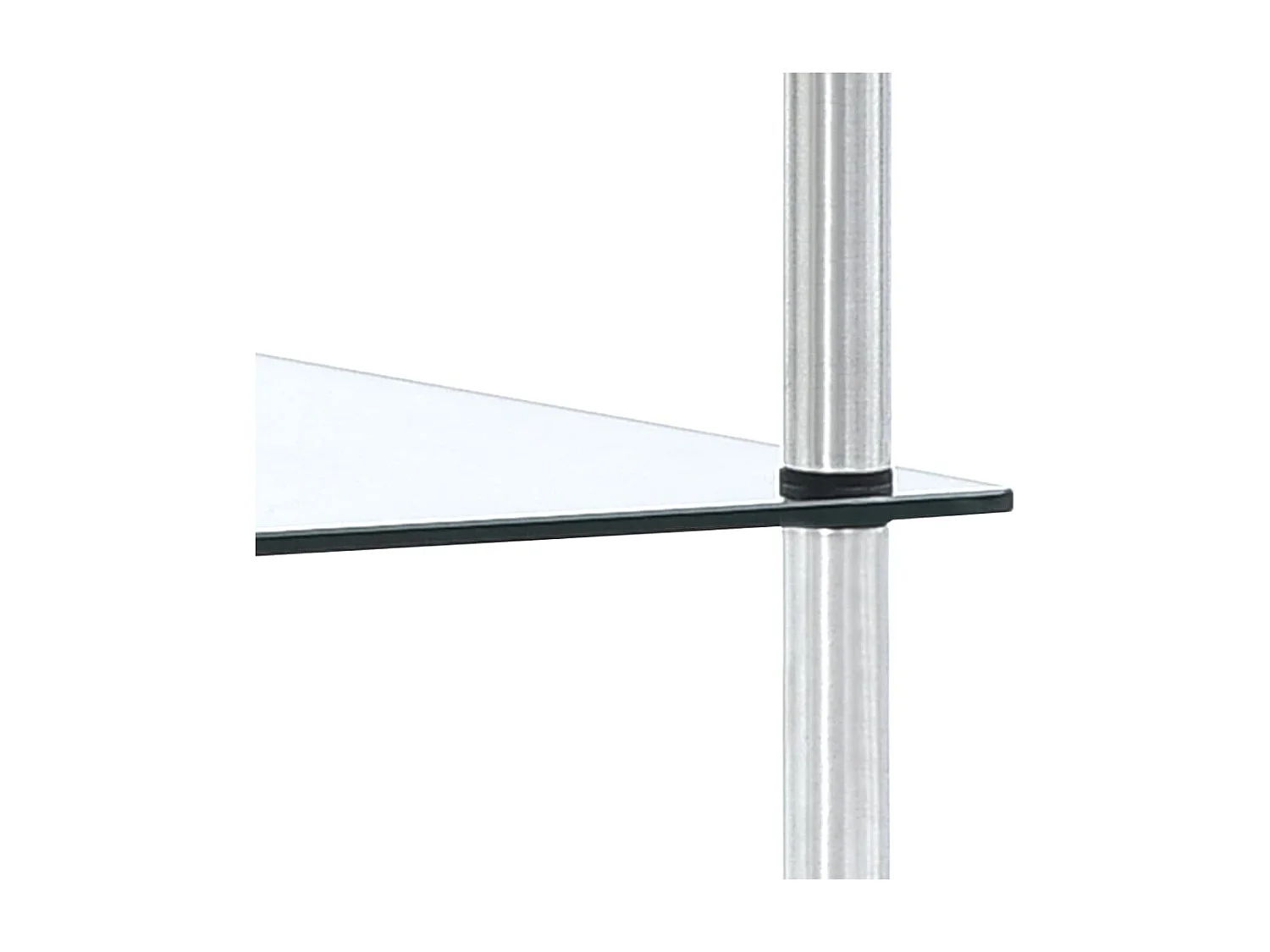 Étagère 3 niveaux Transparent 40x40x67 cm Verre trempé OFR86126 BonneVie Meuble