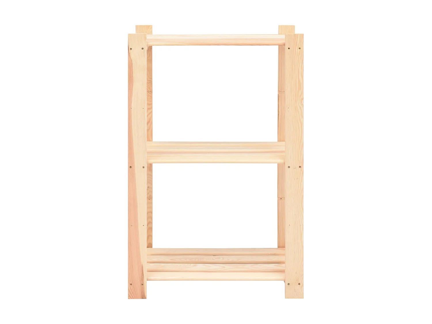 Étagères de rangement à 3 niveaux 10 pcs 60x38x90 cm Pin 150 kg OFR16674 BonneVie Meuble