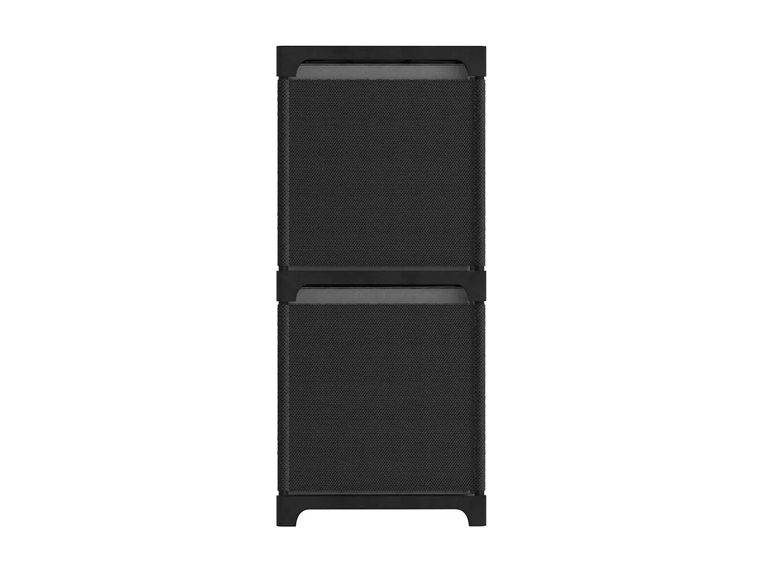 Kast met 6 vakken met boxen 103x30x72,5 cm stof zwart NL810843