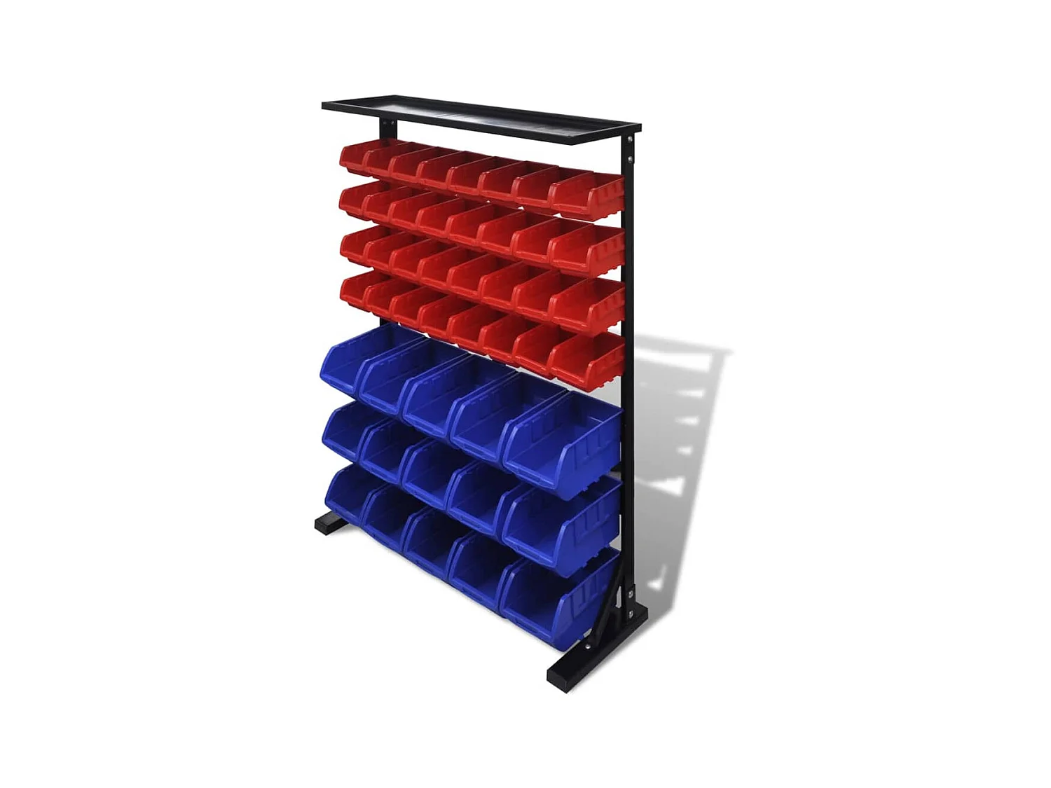 Étagère à outils de garage Bleu et rouge OFR96337 BonneVie Meuble