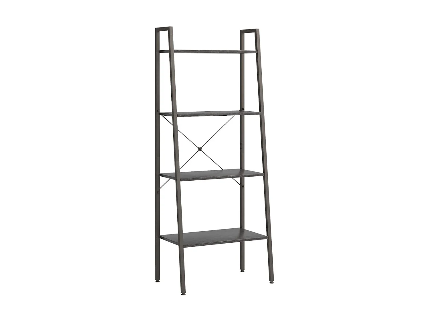 Étagère sur pied 4 niveaux Noir 56x35x140 cm OFR73586 BonneVie Meuble