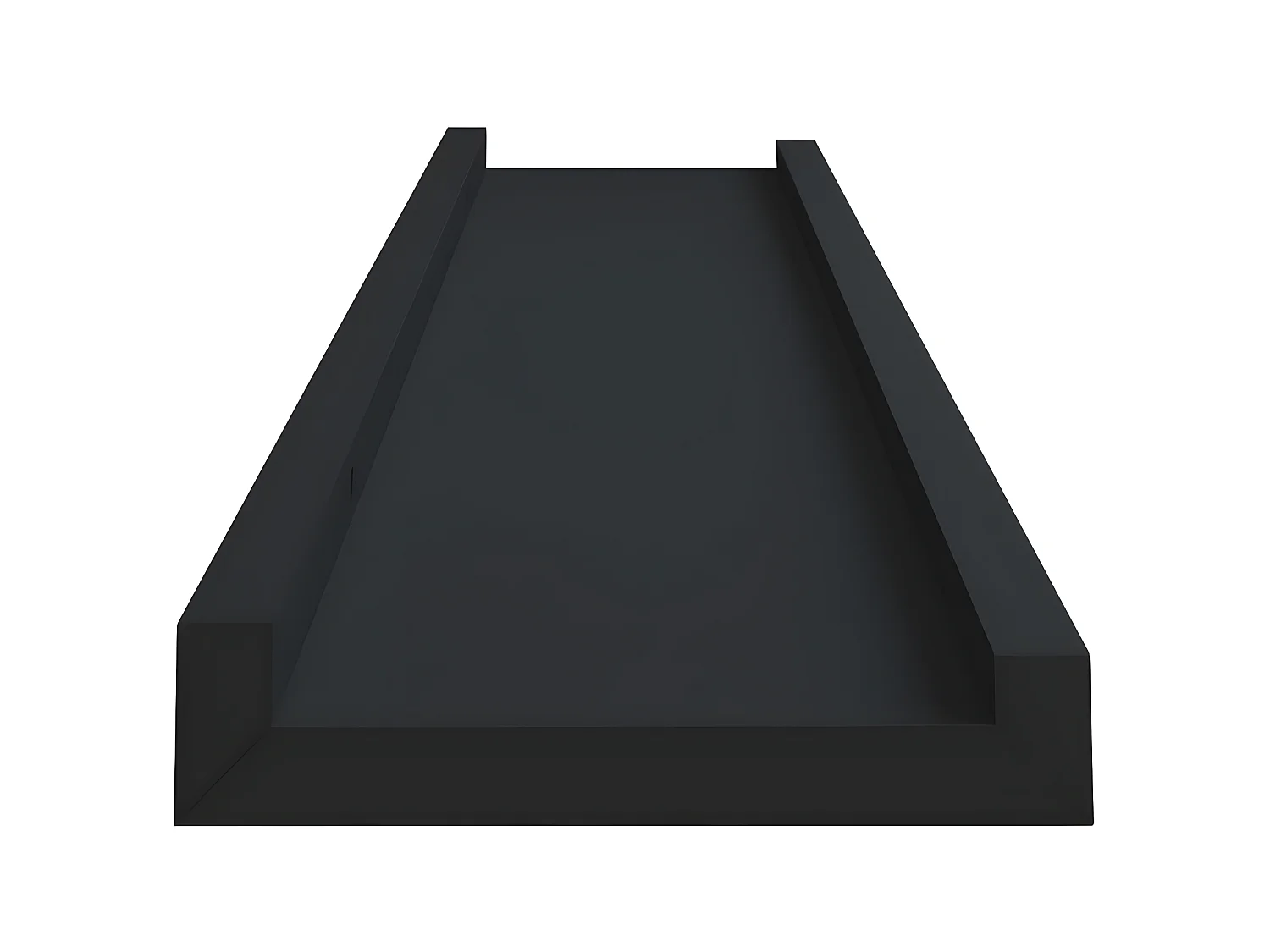 Étagères à rebord pour cadre photo 2 pcs Noir 40x9x3 cm MDF OFR17633 BonneVie Meuble