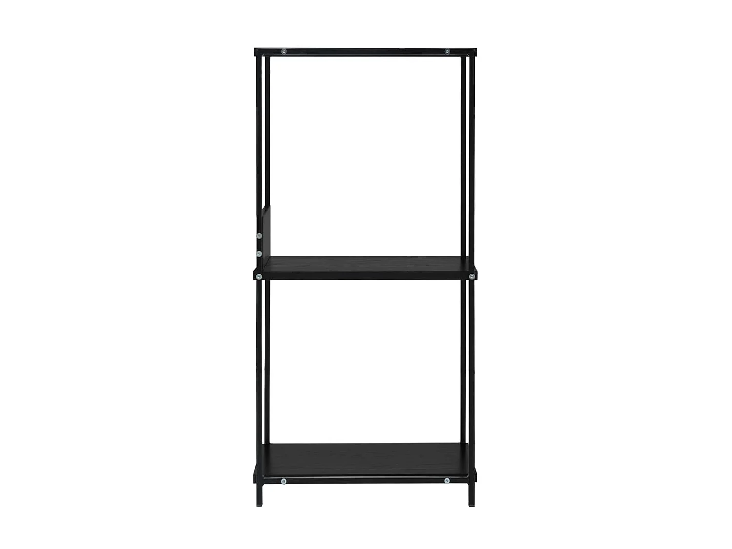 Étagère à livres droite petite Noir 33,5x39,6x79,7 cm OFR39299 BonneVie Meuble