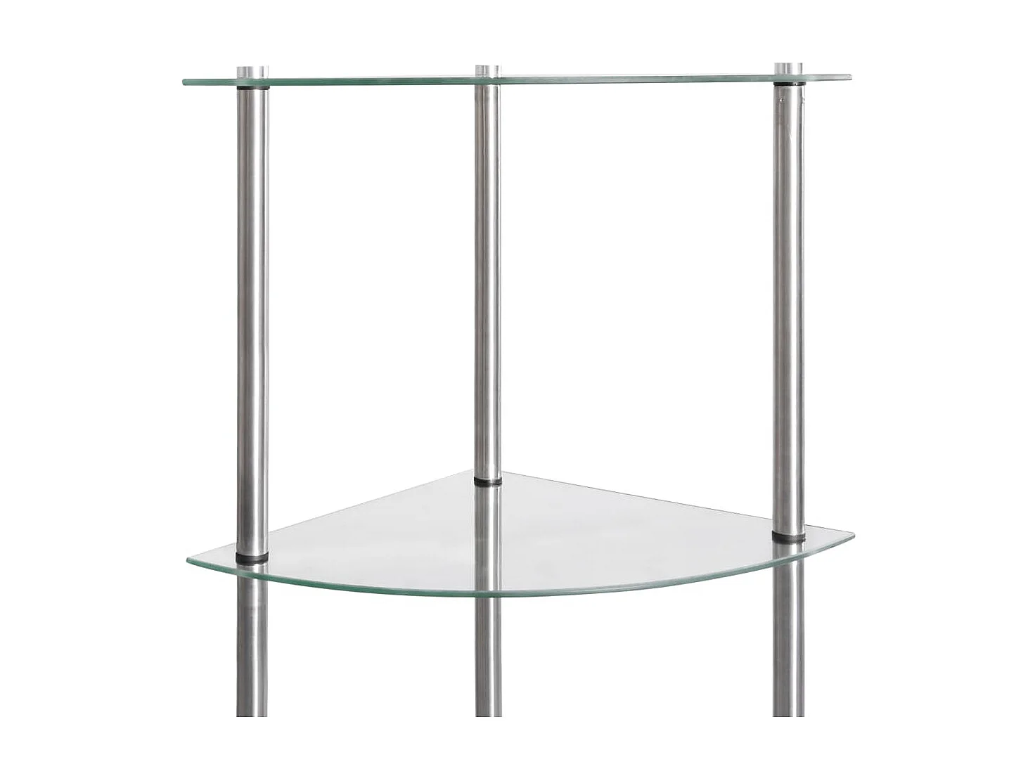 Estantería 6 niveles vidrio templado transparente 30x30x160 cm ES874585