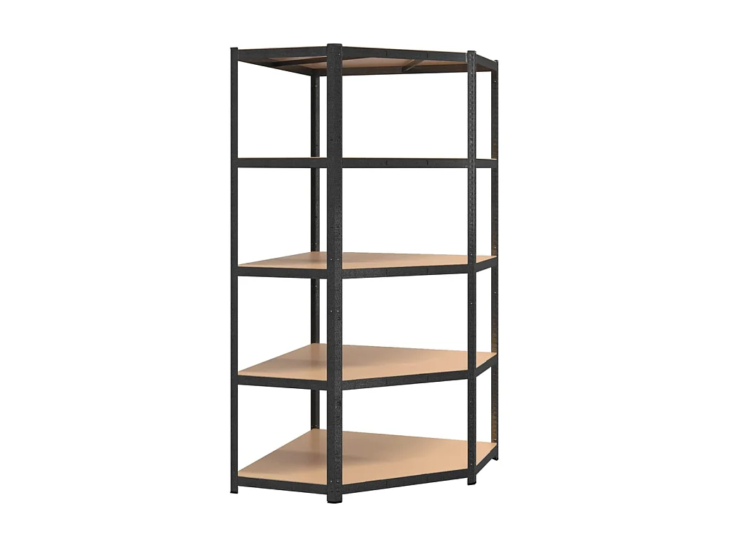 Estantería esquina resistente 5 niveles acero y contrachapada ES770809