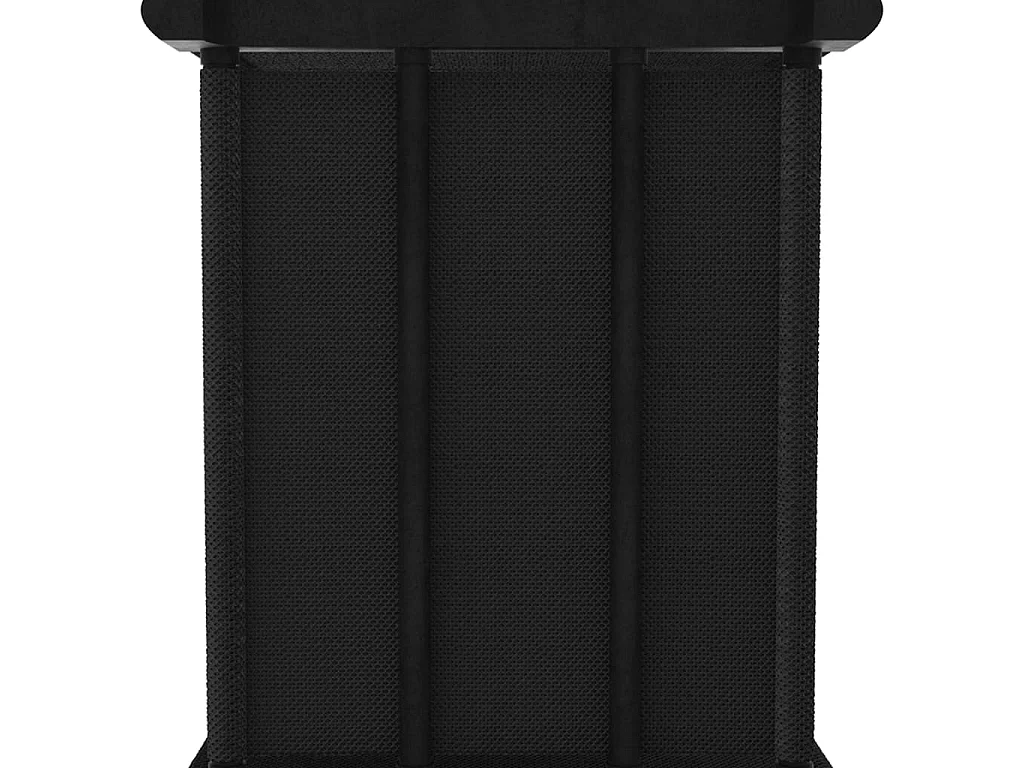 Estantería de 15 cubos de tela negro 103x30x175,5 cm ES180984