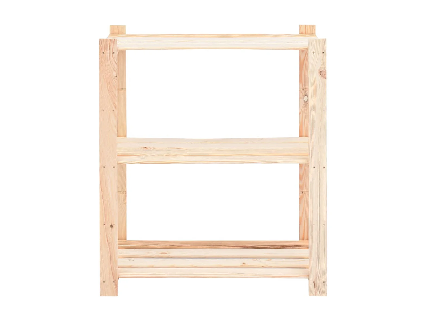 Estantería 5 niveles 3 unidades madera pino maciza 150 kg ES485938