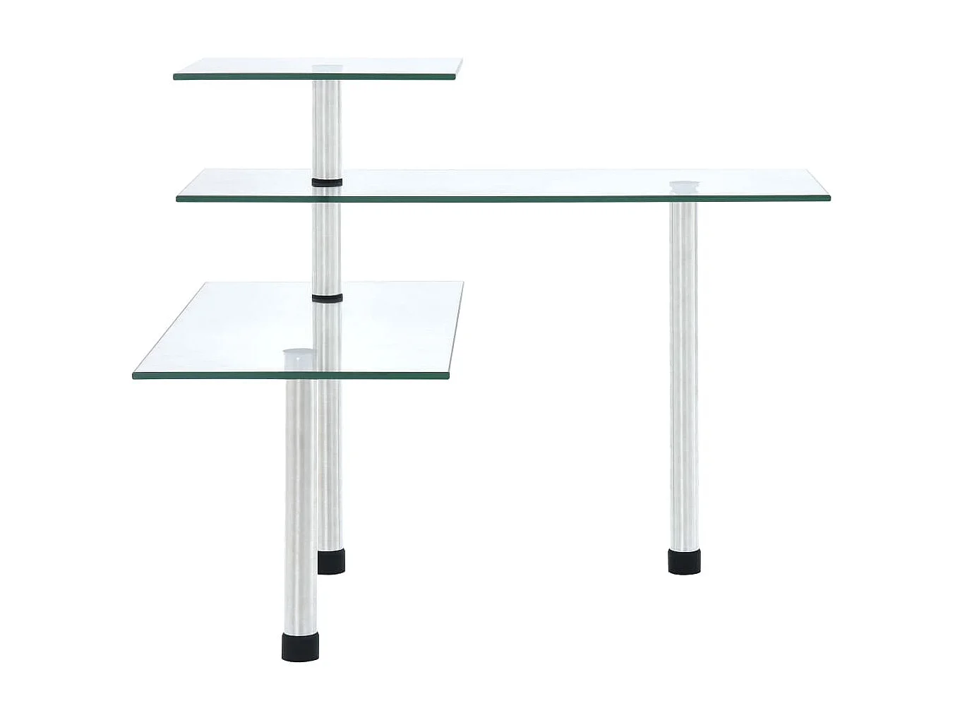 Hoekkastje keuken 3-laags gehard glas NL266183