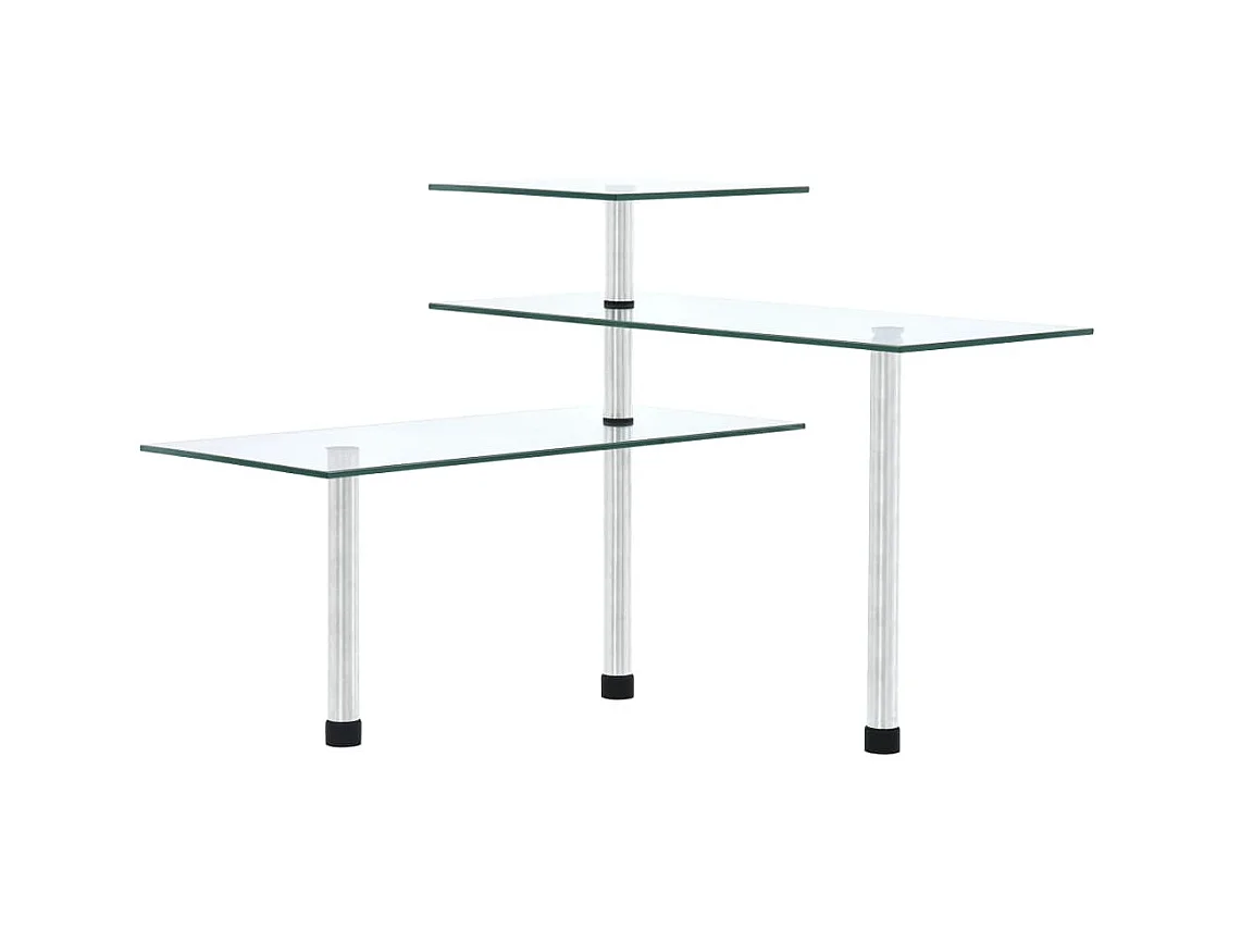 Étagère d'angle de cuisine à 3 niveaux Verre trempé -ASAF52190 BonneVie Meuble