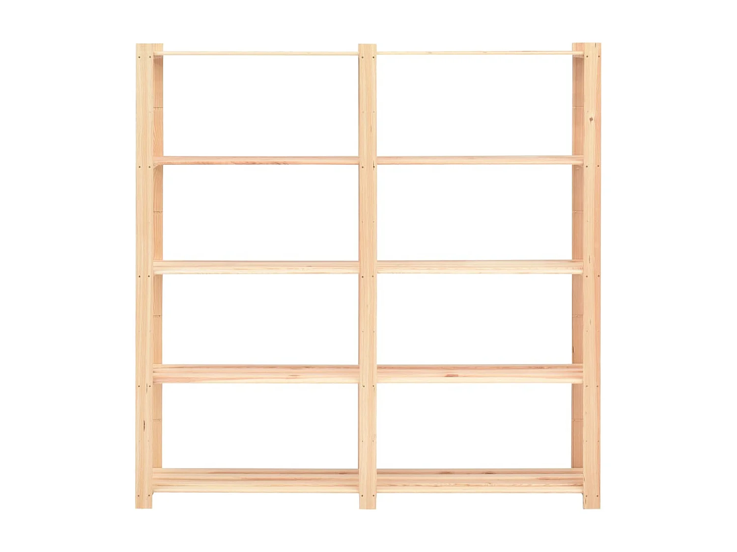 Étagères de rangement à 5 niveaux 2pcs 170x38x170 cm Pin 500 kg OFR77721 BonneVie Meuble