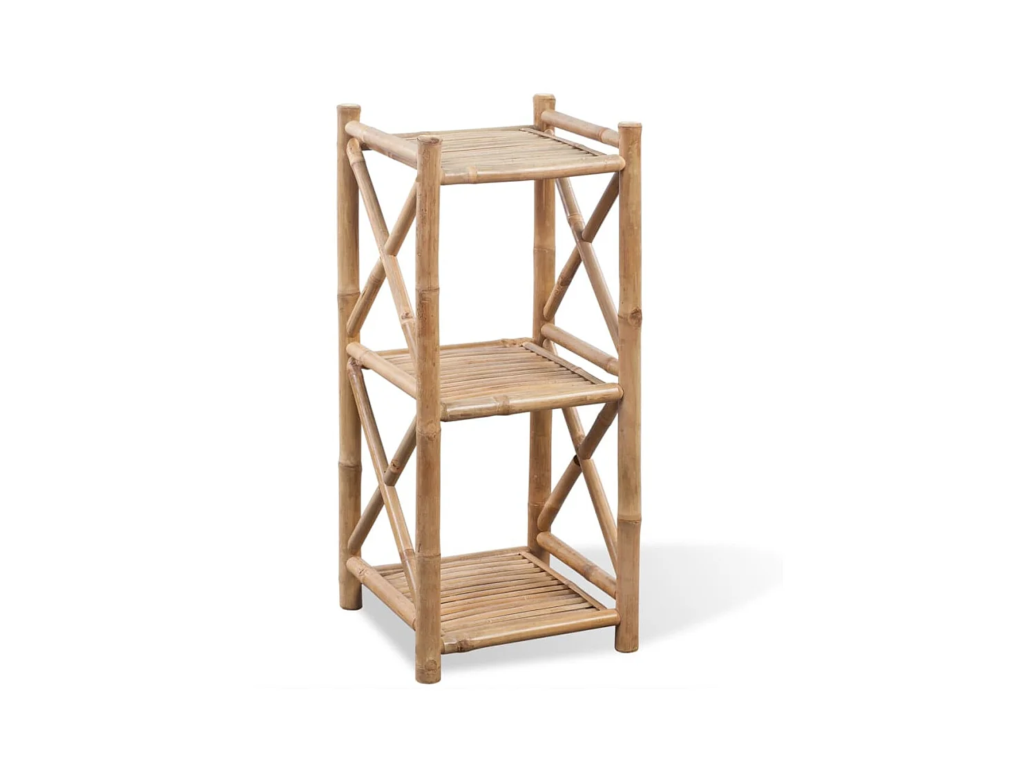 Etagère à 3 paliers en bambou OFR64924 BonneVie Meuble