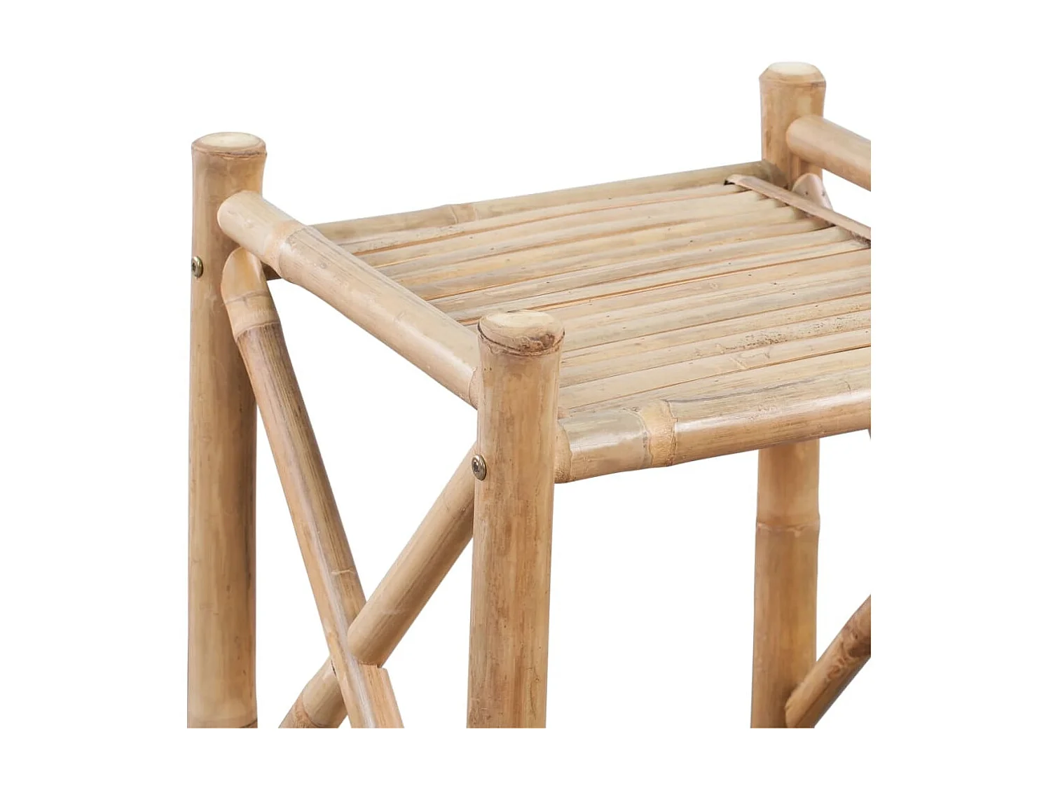 Estante de bambu quadrada com 3 prateleiras PT489382