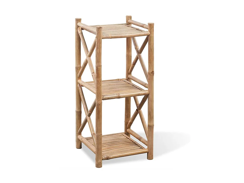 Etagère à 3 paliers en bambou OFR64924 BonneVie Meuble