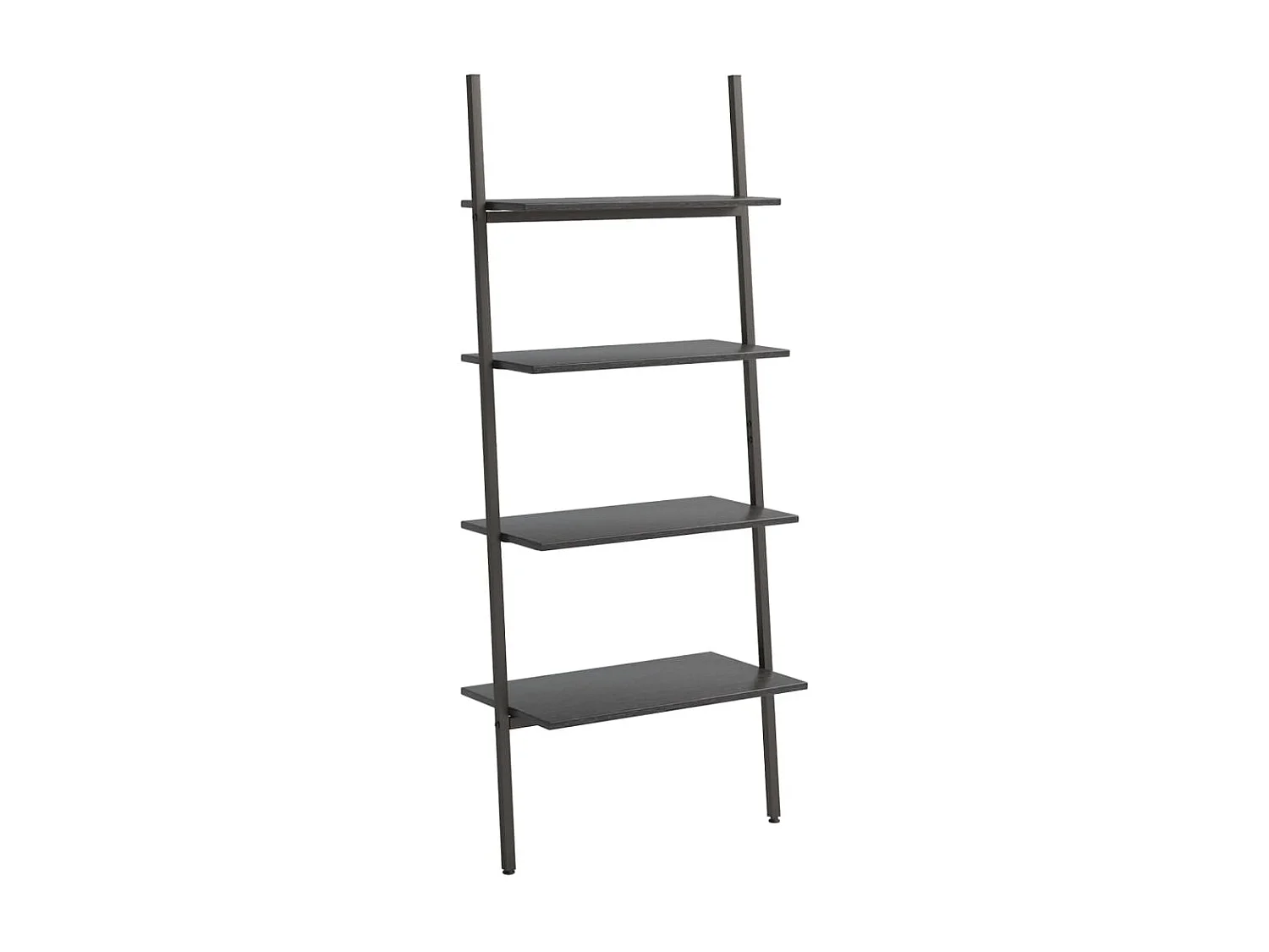 Étagère inclinée à 4 niveaux Noir 64x34x150,5 cm OFR56946 BonneVie Meuble