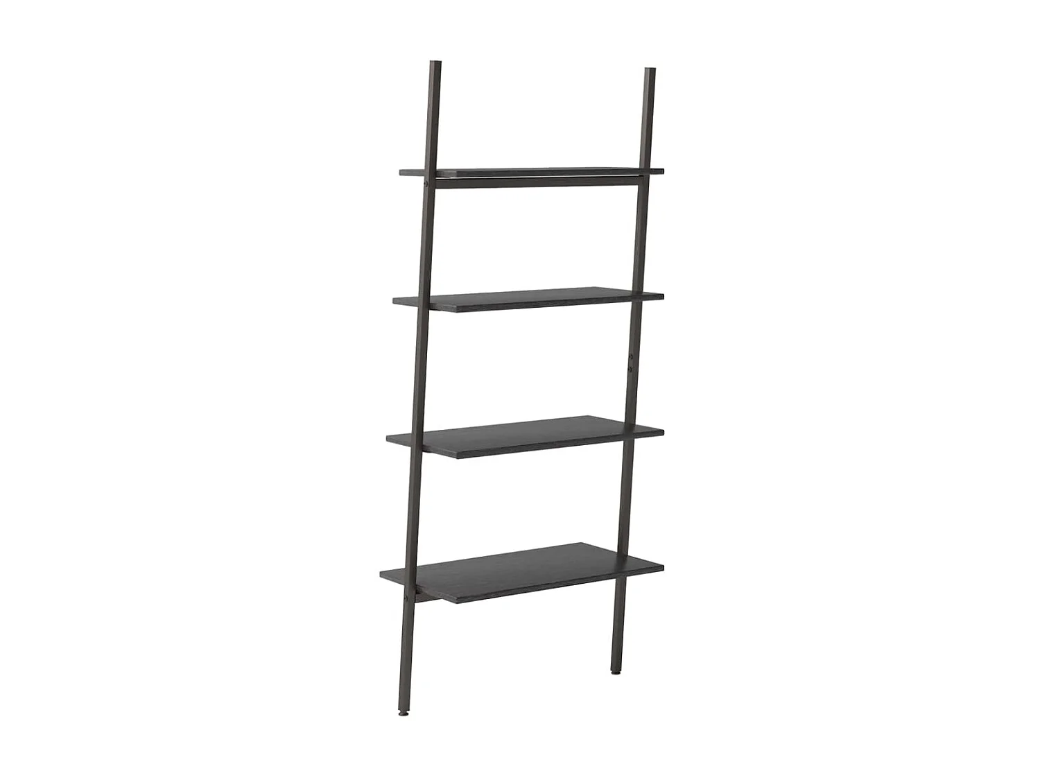 Étagère inclinée à 4 niveaux Noir 64x34x150,5 cm OFR56946 BonneVie Meuble