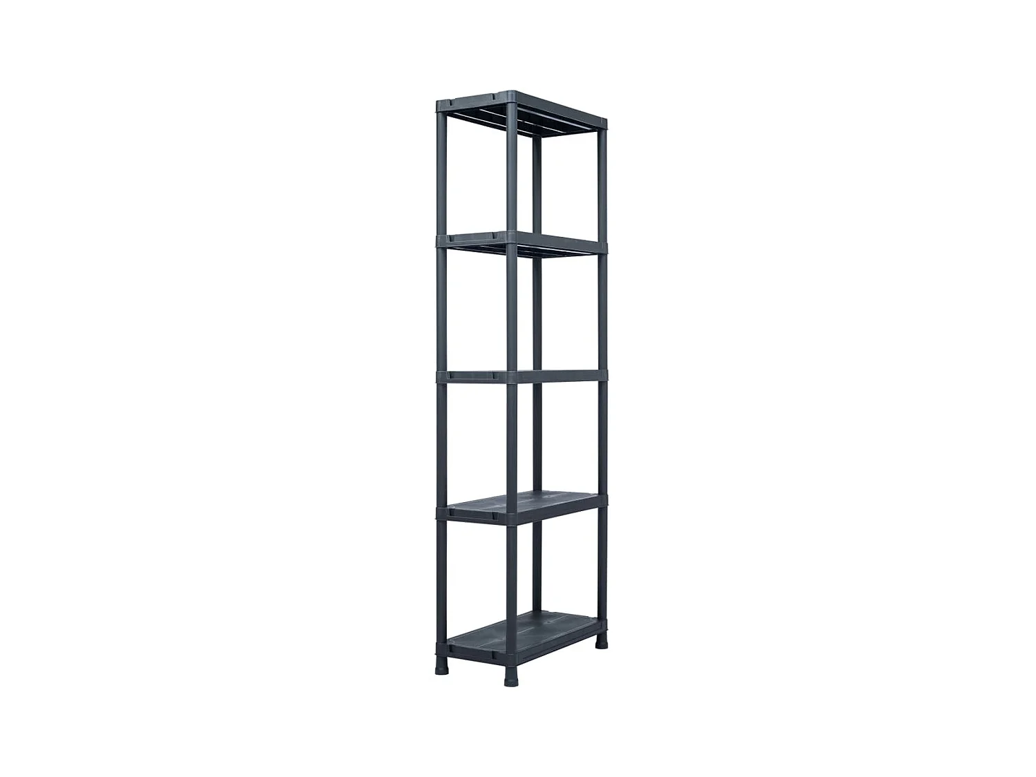 Étagère de rangement Noir 125 kg 60x30x180 cm Plastique OFR15311 BonneVie Meuble