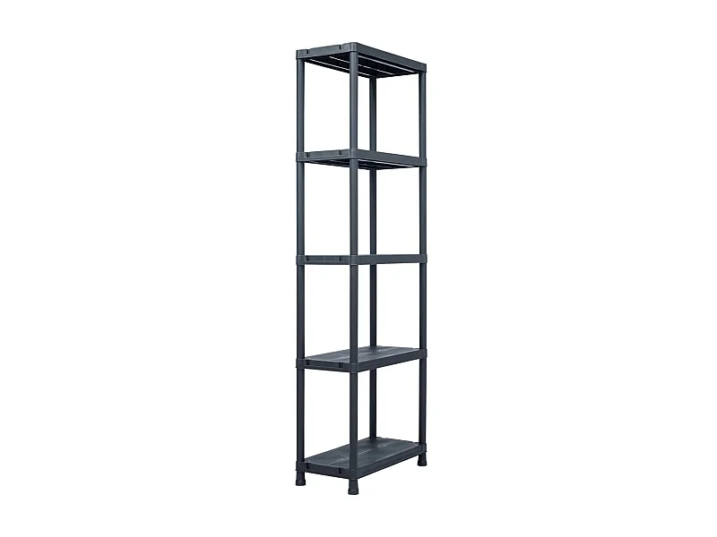 Étagère de rangement Noir 125 kg 60x30x180 cm Plastique OFR15311 BonneVie Meuble