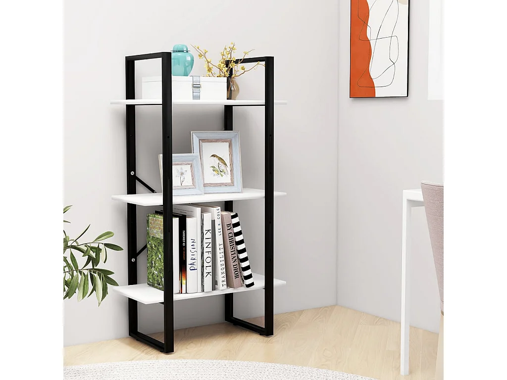 Étagère de rangement Blanc 60x30x105 cm Aggloméré OFR48025 BonneVie Meuble