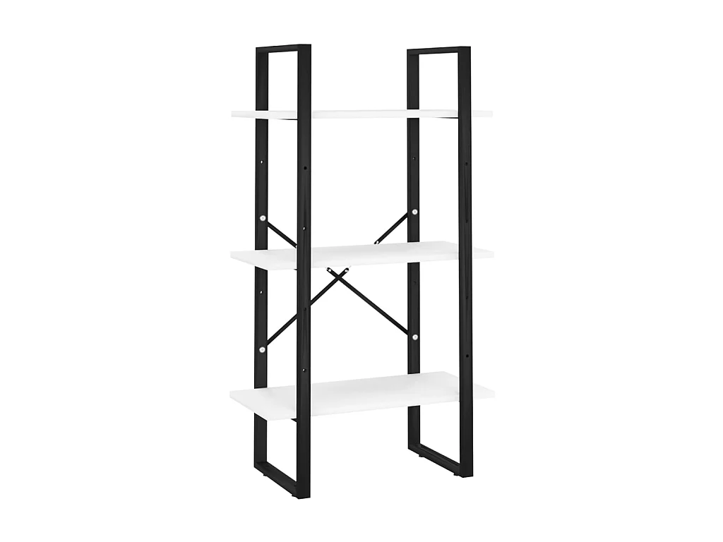 Estante almacenamiento madera contrachapada blanco 60x30x105 cm ES835328