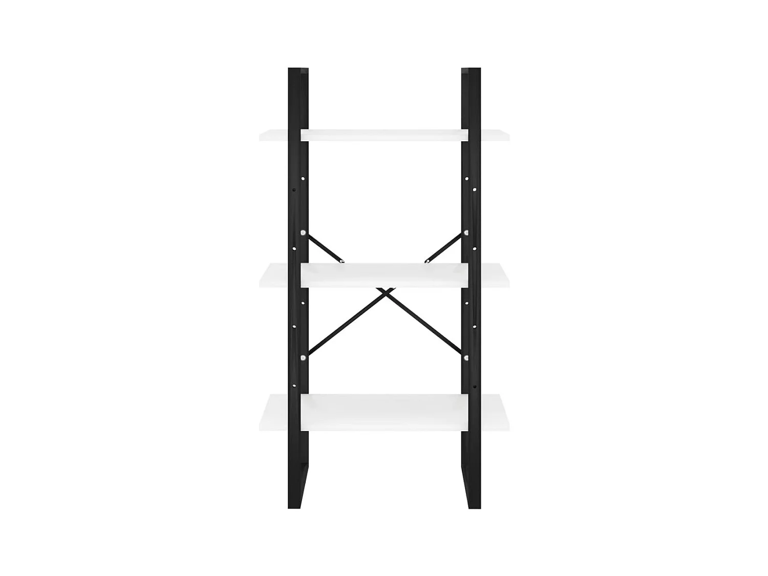 Estante almacenamiento madera contrachapada blanco 60x30x105 cm ES835328