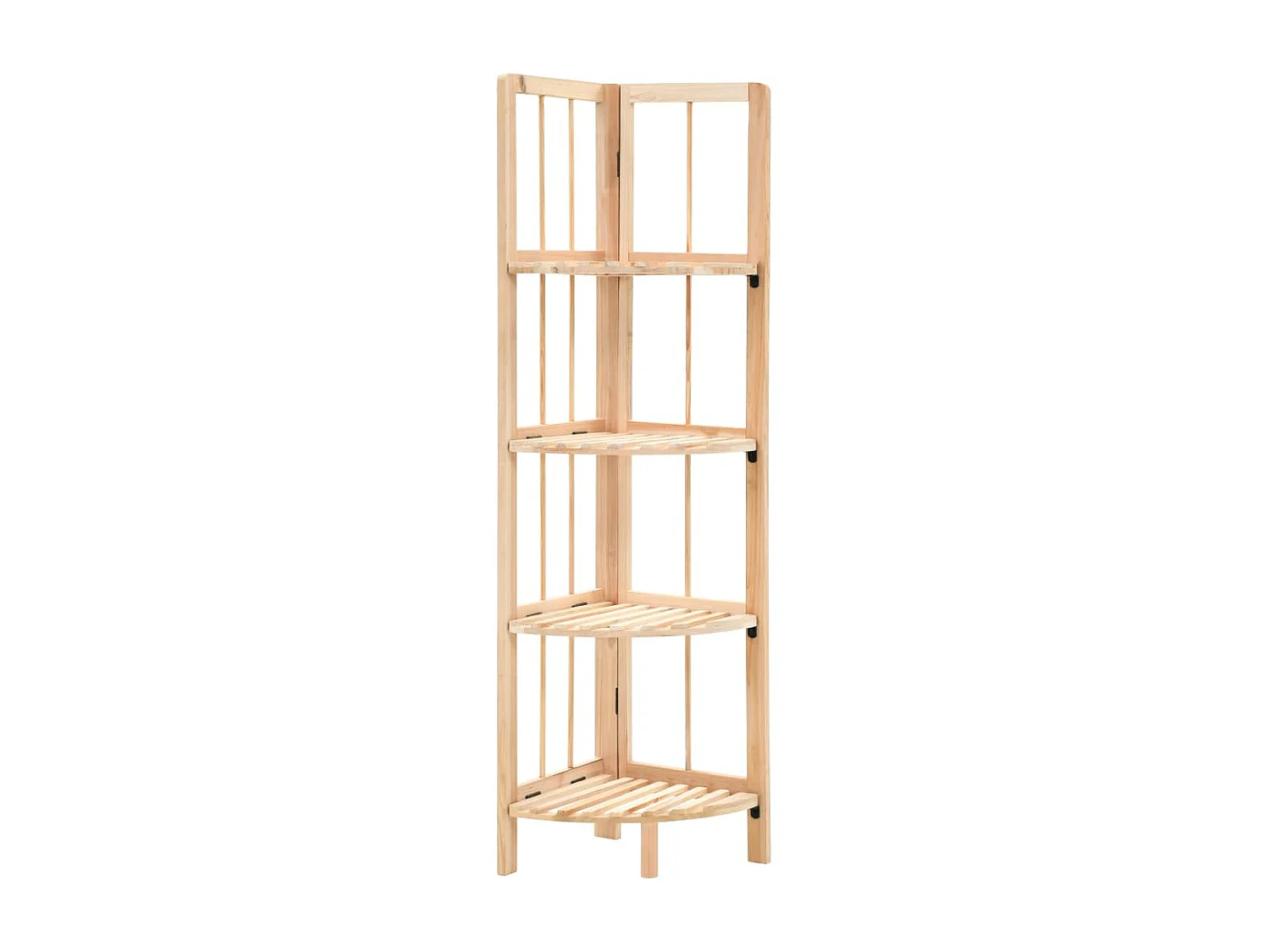 Étagère d'angle bois de cèdre 27 x 27 x 110 cm OFR96247 BonneVie Meuble