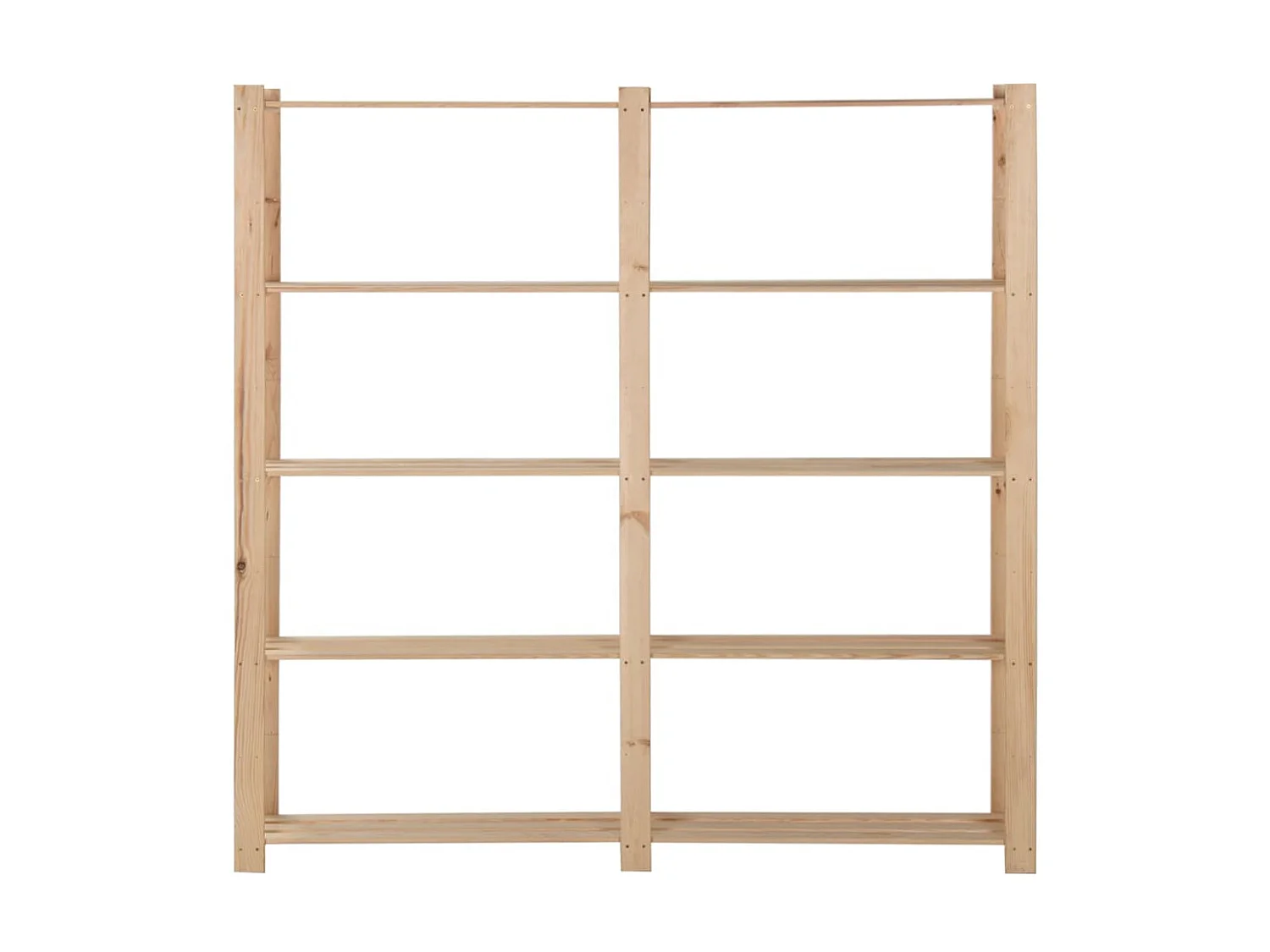 Étagère de stockage 5 niveaux 170x28,5x170cm Bois de pin massif OFR57889 BonneVie Meuble